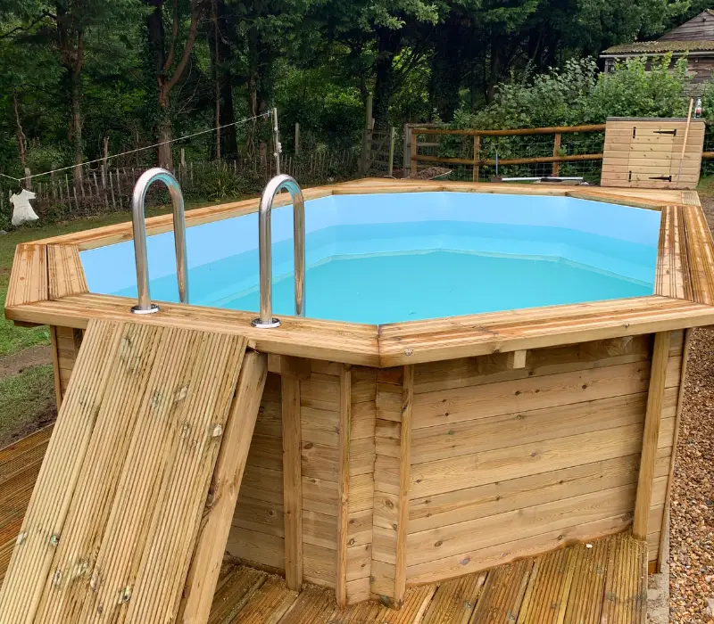 Bespoke oak door and decorative brickwork highlighting expert local craftsmanship and joinery in Kent.