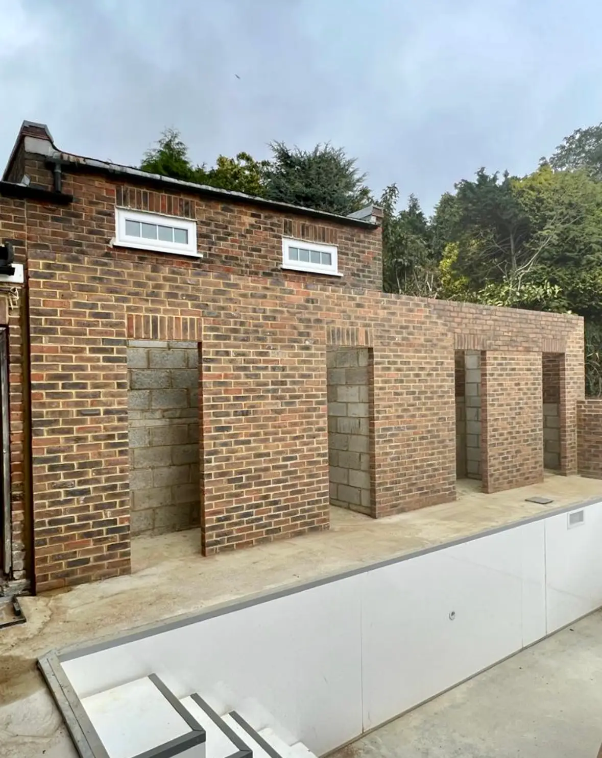 Bespoke swimming pool shower block