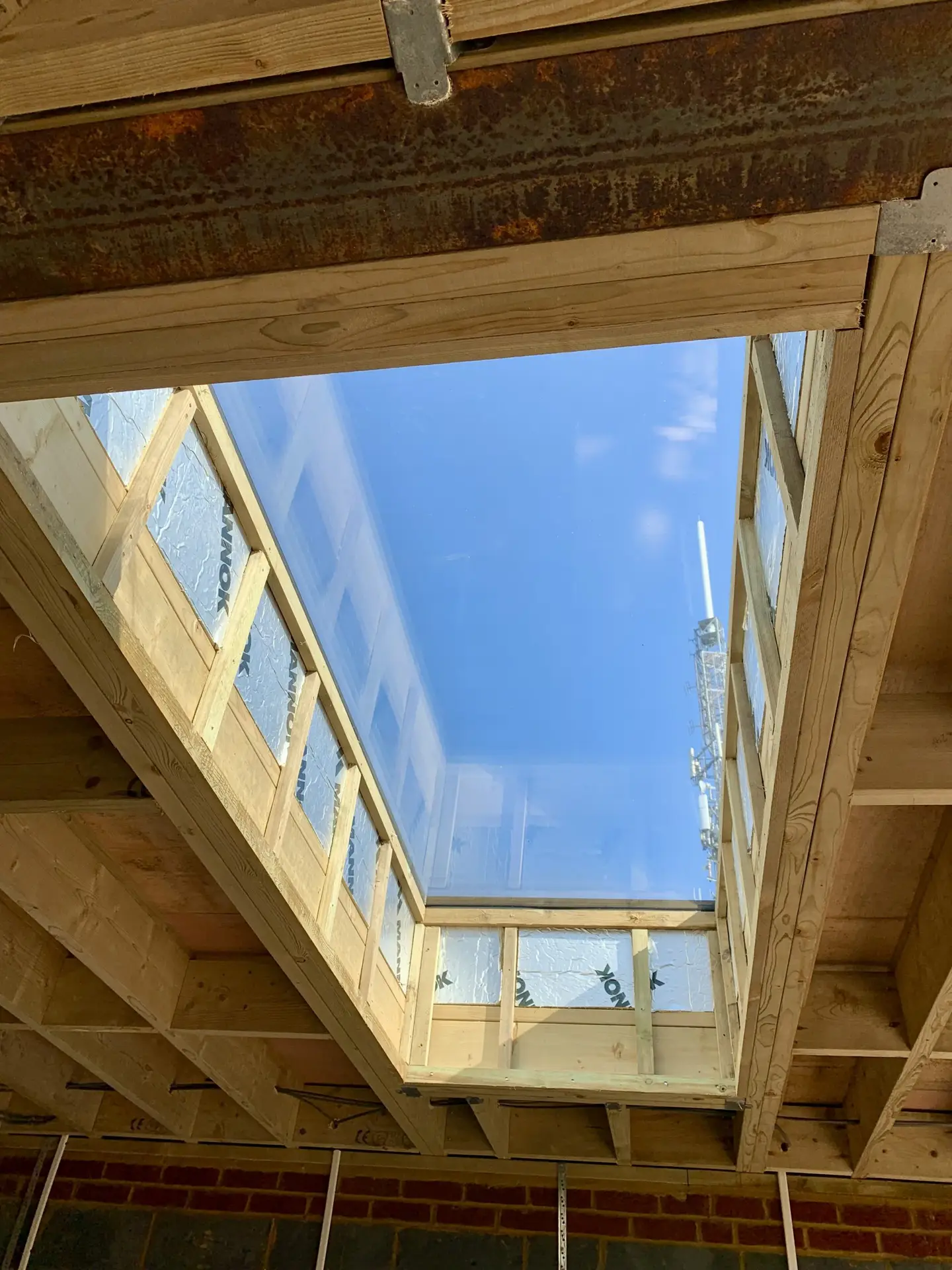 Skylight joist installation